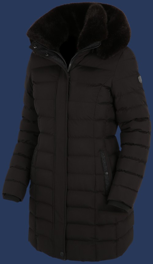 Damen Mäntel Santorin Long, FourStreAirTec, Schwarz Winter SANL-565-SW-GRÖßE Damen Mäntel Santorin Long, FourStreAirTec, Schwarz Winter SANL-565-SW-GRÖßE