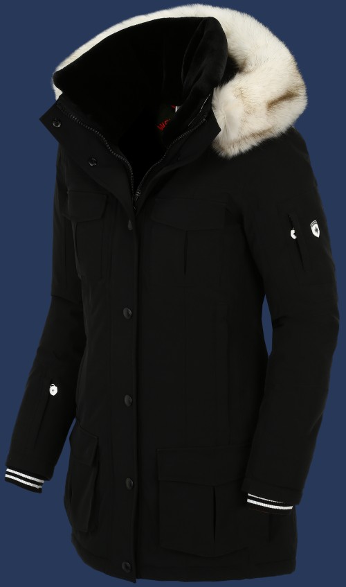 Damen Mäntel Schneelastic, SeSilEstAirTec, Schwarz Winter SNEL-994-SW-GRÖßE Damen Mäntel Schneelastic, SeSilEstAirTec, Schwarz Winter SNEL-994-SW-GRÖßE