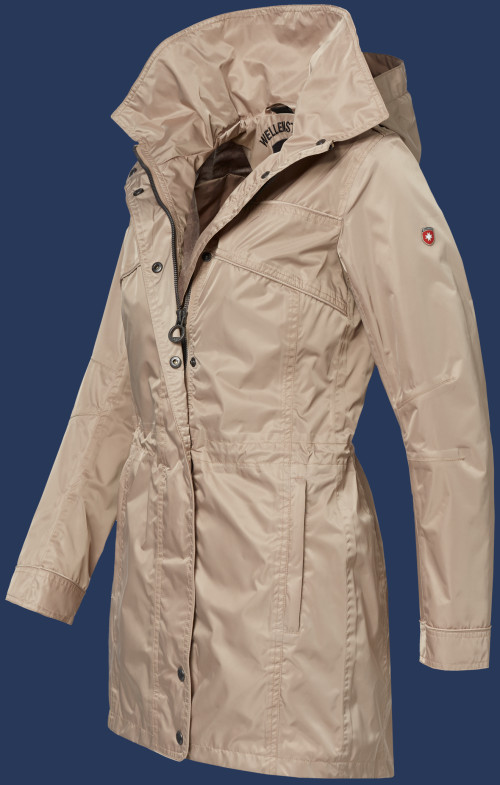 Damen Mäntel Victoria, GlossyAirTec, Sand Sommer VIC-46-SN-GRÖßE Damen Mäntel Victoria, GlossyAirTec, Sand Sommer VIC-46-SN-GRÖßE